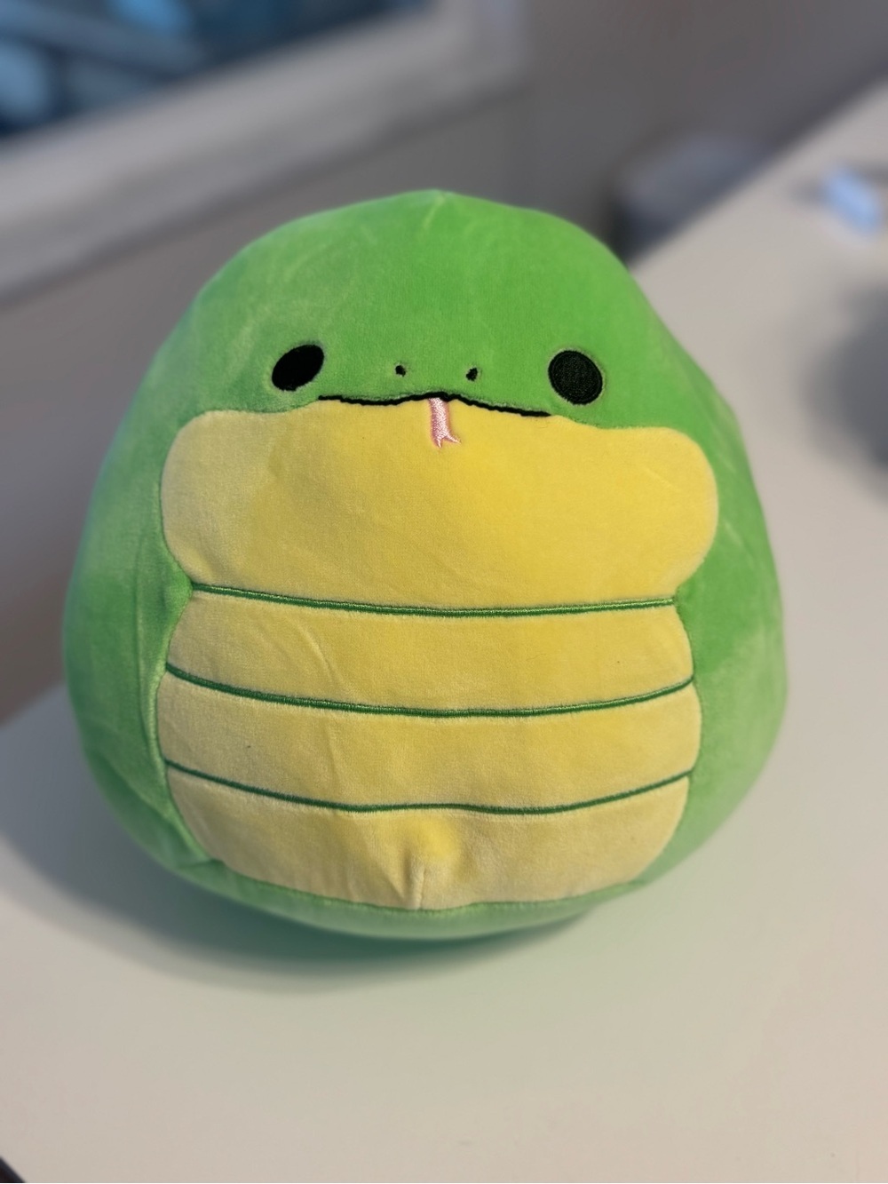 NWT Squishmallows Green & Yellow Plush Snake Pet Toy